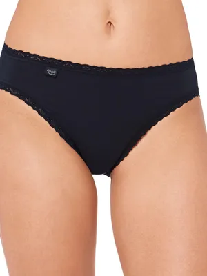 Produktbild von sloggi Damen Tai-Slip 24/7 Baumwolle Lace - BLACK - Größe 46