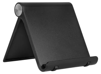 Produktbild von Handyhalterung, klappbarer verstellbarer Handy Ständer für Tisch, Schreibtisch, komfortabler Handyhalter, Tabletständer, kompatibel mit iPhone, iPad, Samsung, Xiaomi, Huawei, u. vielen mehr