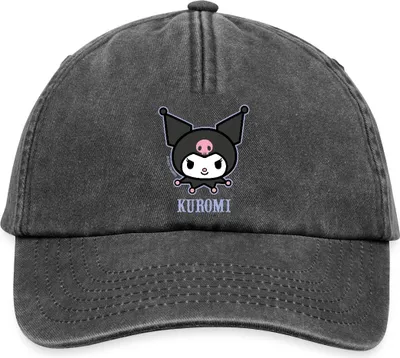 Produktbild von Spreadshirt Kuromi Portrait Vintage Cap, One size, Vintage Schwarz