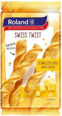 Produktbild von Roland Swiss Twist Schweizer Käse 100 g / Käse Gebäckstangen