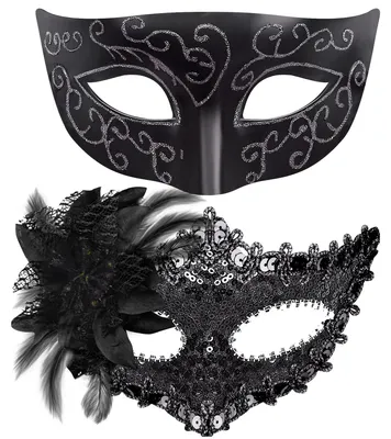 Productafbeelding van Set van 2 Venetiaanse maskers