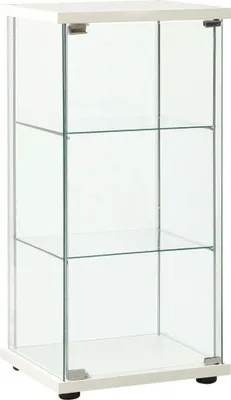 Produktbild von Vitrine Hartglas Weiß