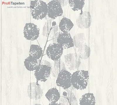 Produktbild von Brigitte Home 6 Vliestapete floral Größe: Breite 0,53 m - Rollenlänge 10,05 m, Farbe: grau-metallic-Weiß