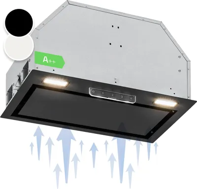Zdjęcie produktu dla KlarsteinCamila okap kuchenny do zabudowy 52 cm 397 m³/h, LED panel dotykowy stal nierdzewna