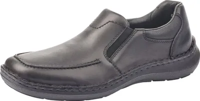 Produktbild von Rieker Herren Slipper Halbschuh extra weit Leder 03064, Größe:41 EU, Farbe:Schwarz