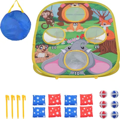 Produktbild von Tier Bean Bag Toss Spiel, Indoor Outdoor Sportspielzeug, Familie Party Supplies für Kinder Jungen Kleinkinder Typ A