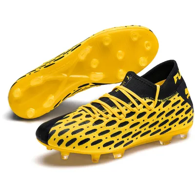 Produktbild von PUMA FUTURE 5.2 NETFIT FG/AG, Fußball, Männlich, Schwarz, Gelb, Erwachsener, Muster, Geformte Bolzen