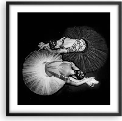 Produktbild von Gerahmtes Poster - Schwarzer Rahmen - Ballerinas Ballett Tanz - 50x50 cm - Wand Bild - Wanddeko - Wandbilder - Kunstposter - Wandposter - Bilderrahmen - Bilder - Kunstdruck - P2BAC50x50-5050