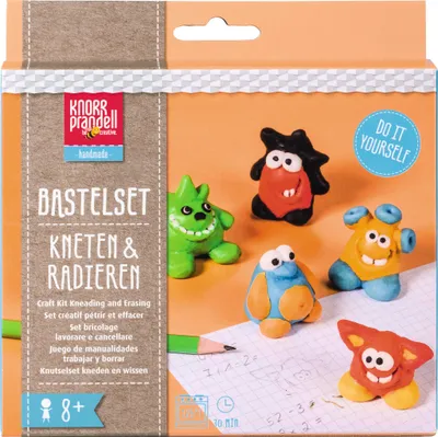 Produktbild von KNORR prandell Bastelset Kneten & Radieren Monsterland