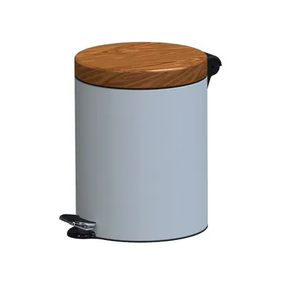 Image de Alda Excellent – Poubelle de tri design 5l - Marron/blanc