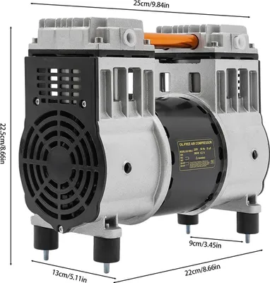 Produktbild von Luftkompressor-Pumpenkopf - OLF-980-4 - Leistung 980 W - Druck 0,7 MPa - Fördermenge 90 l/min - Spannung 220 V 50 Hz - Reinkupfermotor - Kondensator 25 µF