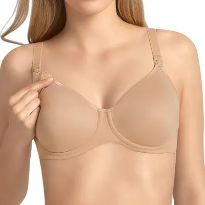 Image de Anita Basic Soutien-gorge d'allaitement avec armatures Soutien-gorge d'allaitement avec armatures de soutien, bretelles confortables avec clips d'allaitement, parfait pour les grandes tailles