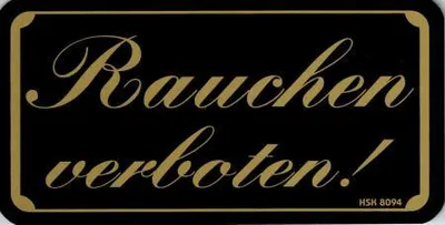 Produktbild von Verbotsschild - RAUCHEN VERBOTEN - Gr. 15,5 x 7,5 cm - 308094