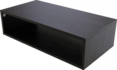 Image de Cube de rangement en bois 100 x 50 cm - Noir