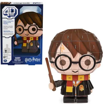 Produktbild von 4D Build - Harry Potter - 3D-Puzzle des beliebten Filmheldens aus hochwertigem Karton, 87 Teile, für Fans der magischen Abenteuerserie ab 12 Jahren, Bausatz, 12 Jahr(e), 87 Stück(e), 335,658 g