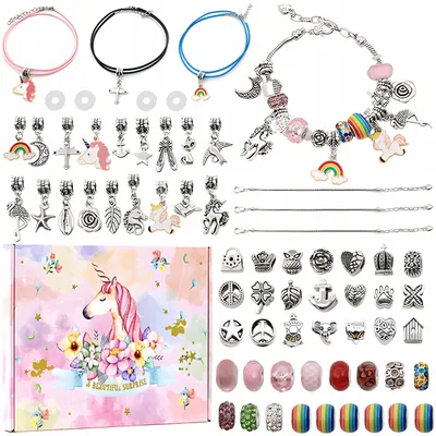 Produktbild von DK Bastelset Schmuck DIY Armbänder Perlen und Anhänger