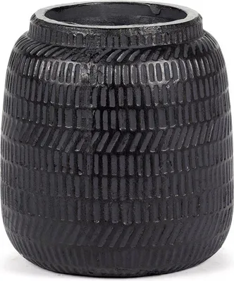Produktbild von Serax Blumentopf-Dekortopf Schwarz D 15,5 cm H 16 cm