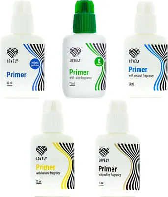 Produktbild von Wimpernverlängerung Primer Wimpern Extension Haftvermittler von Lovely 15ml, Duft:Cocos 15ml