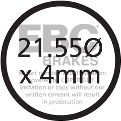 Obrázek produktu pro CFA339HH - Brzdové destičky EBC Brakes pro jízdní kola (slinuté)