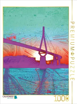 Produktbild von CALVENDO Puzzle Köhlbrand | 1000 Teile Lege-Größe 64x48cm Foto-Puzzle für glückliche Stunden
