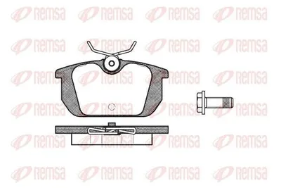 Produktbild von REMSA Bremsbeläge Satz Hinten Bremsklötze für ALFA ROMEO SPIDER (916S) 0231.00