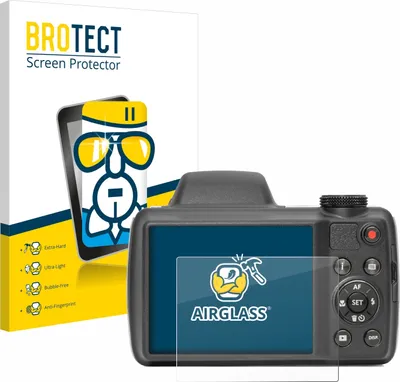 Produktbild von BROTECT Schutzglas für Kodak Pixpro AZ528 Schutzfolie Panzer Folie Glas Display Schutz klar