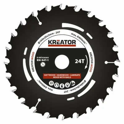 Produktbild von Kreissägeblatt 160 x 20 x 2 mm für Holz inkl. Reduzierringe - Durchmesser: 160mm