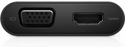 Produktbild von DELL USB-C - HDMI / VGA / Ethernet / USB 3.0, Schwarz