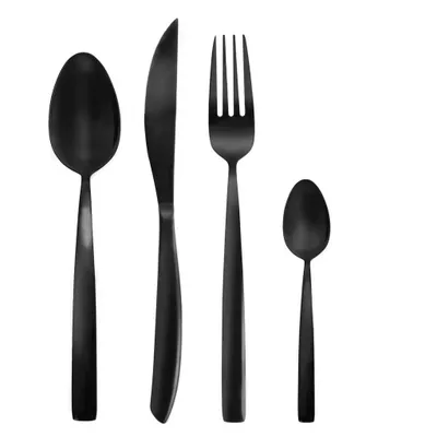 Zdjęcie produktu dla Orion Servis - Zestaw sztućców Black Luxure, 24 szt., czarny 143689