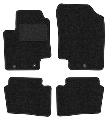 Produktbild von Velours-Fußmatten für Hyundai i20 I 2008-2014 (Schrägheck) – 4-tlg, Anthrazit, passgenau – Wielganizator ANTHRA