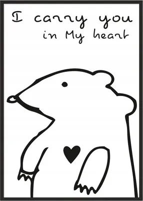 Produktbild von Bildplakat im Rahmen, A4 cm, Teddybär, PD009