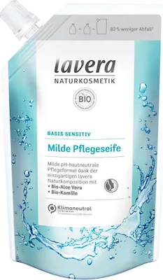 Image de lavera basis sensitiv Savon doux de soin Recharge (500 ml)