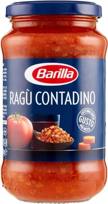 Produktbild von 12x Barilla Ragù Contadino Pastasaucen tomatensauce mit Rotwein 400g aus italien