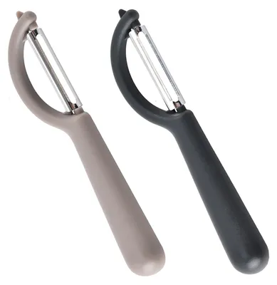 Productafbeelding van Set van 2 groenteschillers, roestvrij staal met ergonomische handgrepen