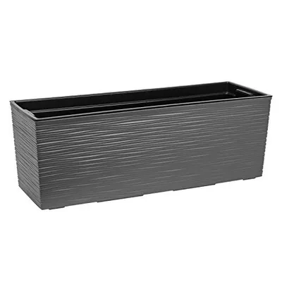 Produktbild von Balkonkasten Kunststoff Graphit Meißel  56 x15x19 cm Blumenkasten