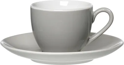 Produktbild von Ritzenhoff & Breker DOPPIO Espressotasse mit Untertasse 80 ml grau
