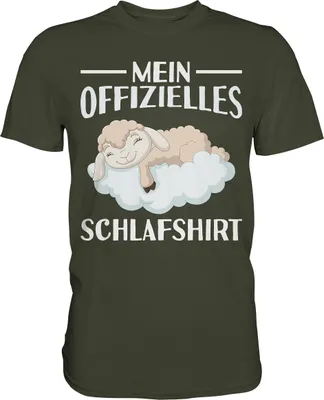 Produktbild von Offizielles Schlafshirt Nachthemd Schlafanzug Pyjama Schaf T-Shirt – Urban Khaki / XXL