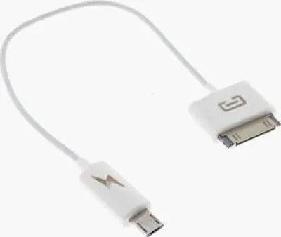 Produktbild von System-S OTG On the Go Host Adapter Kabel 30-Pin zu micro USB Smartphone Verbindung