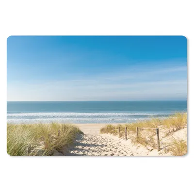 Produktbild von MuchoWow® Schreibtischunterlage Strand - Meer - Düne - Sand - Sommer 60x40 cm - XXL Mauspad - Großes Mauspad