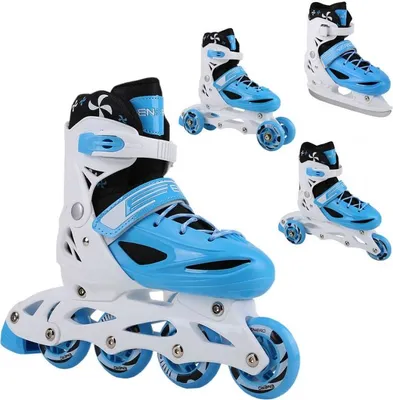 Produktbild von Kolieskové korčule - Inline korčule - 4v1 enero 30-33 blue