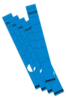 Produktbild von Rückenschild selbstklebend, lang, schmal, 36 x 290mm, 10er Poly blau