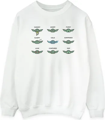 Produktbild von Star Wars - "Mandalorian Mood" Sweatshirt für Damen BI39403 (XL) (Weiß)