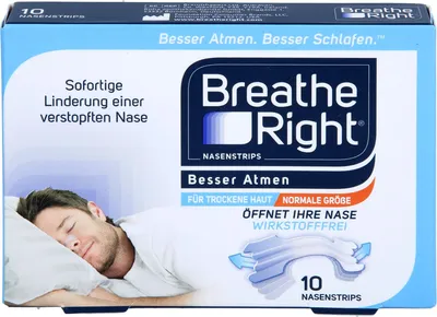 Image de Breathe Right patch transparent pour le nez Mieux respirer, 10 patchs