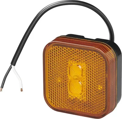 Obrázek produktu pro Boční obrysové světlo 12/24V oranžová 65 x 65 mm LED