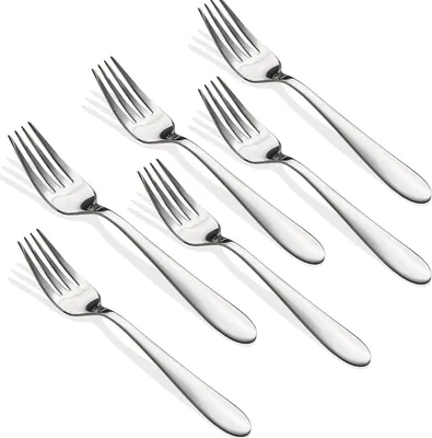 Produktbild von Essgabeln Set aus Edelstahl, 6 Stück, 20 cm, Spülmaschinenfest