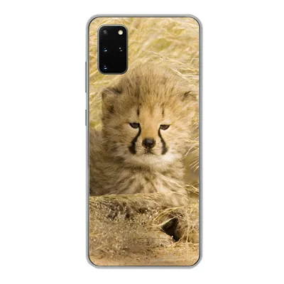 Produktbild von MuchoWow® Handyhülle Schutzhülle Hülle für Samsung Galaxy S20 Plus Gepard - Jung - Gras Silikon Softcase Handy Hülle - Hartschale
