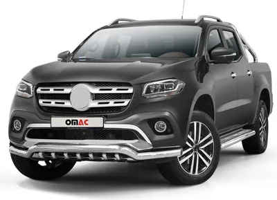 Image de Pare-Buffle Avant Pour Mercedes Classe X 2017-2021 Acier Inoxydable Argent