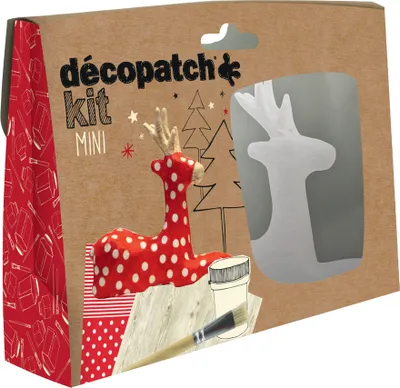 Produktbild von décopatch Pappmaché-Set "Rentier" 5-teilig