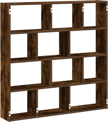 Produktbild von Würfelregal 12 Fächer Räuchereiche Holzwerkstoff