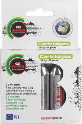 Produktbild von Pnk Co2-kartusche 5 Einheiten Silber 12 g Silber 12 g